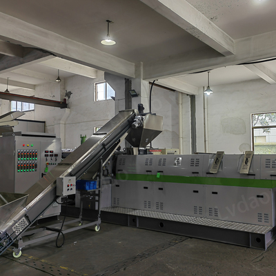 140mm مراحل مزدوجة آلة الكريات آلة تحبيب إعادة تدوير البلاستيك الصلب